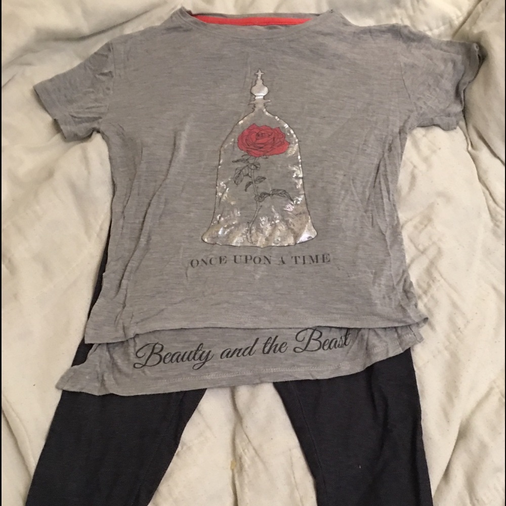 Beauty and the Beast Disney shirt and Jeggings